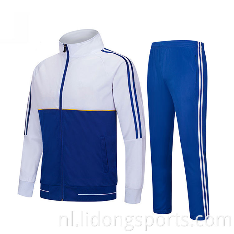 De nieuwste Design Soccer Club Blank Kids Plain Sportkleding Custom Mens Trainingspak Soccer